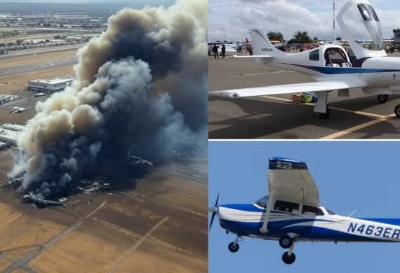 Avionetas Chocan en Pleno Vuelo en Arizona; Hay 2 Muertos