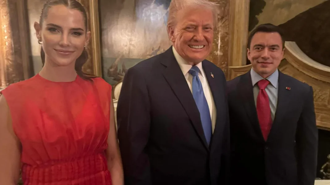 Trump recibe en Mar-a-Lago al presidente de Ecuador Daniel Noboa