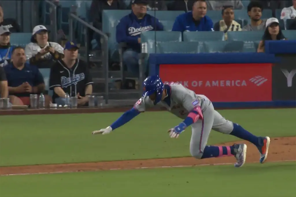 El estado de Mark Vientos está en el aire tras salir con una lesión en el tendón de la corva en el susto de los Mets