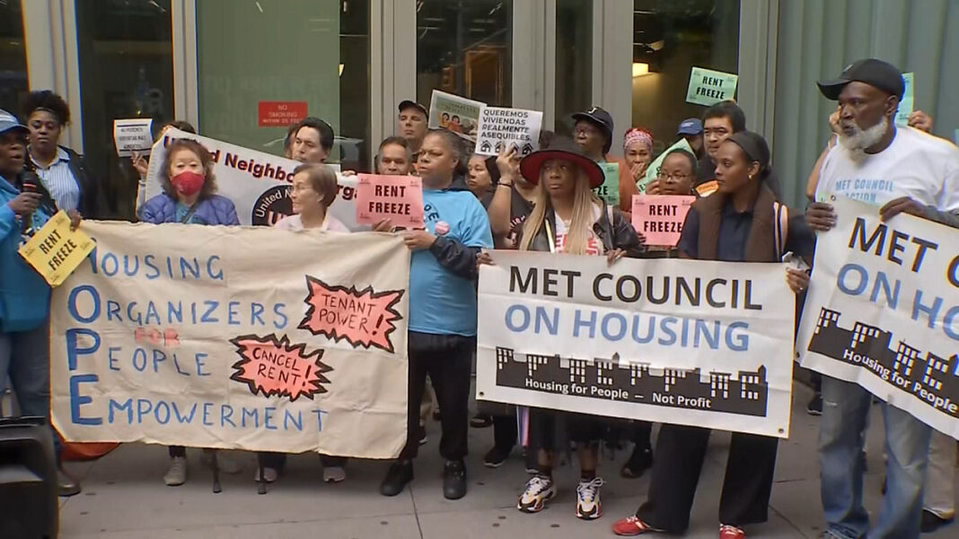 Inquilinos suplican que se congelen los alquileres de apartamentos de renta estabilizada en Nueva York Inquilinos suplican que se congelen los alquileres de apartamentos de renta estabilizada en Nueva York