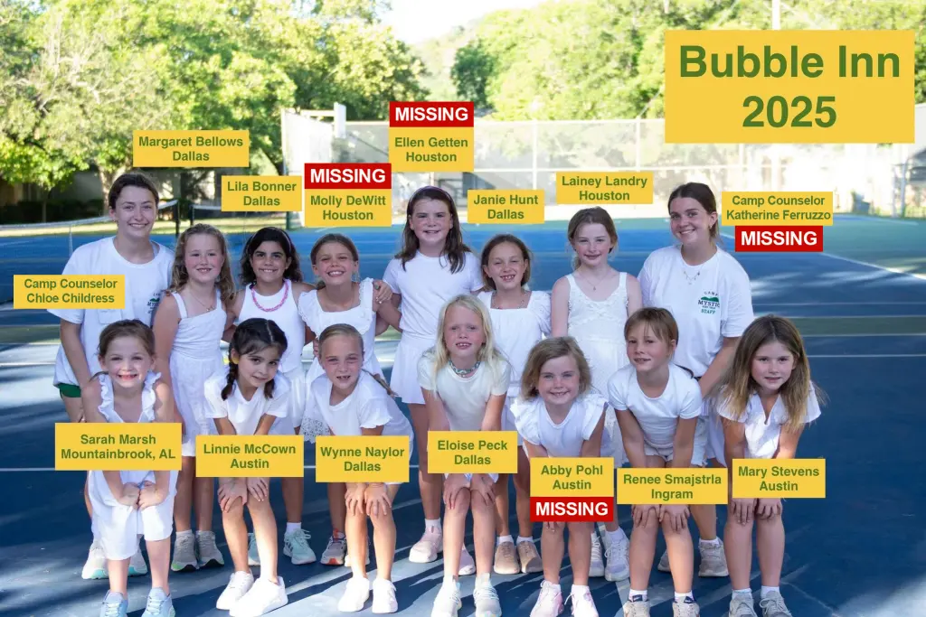 Una foto inquietante muestra a las campistas del Campamento Mystic pocos días antes de que todas las niñas fueran arrastradas por las inundaciones de Texas.