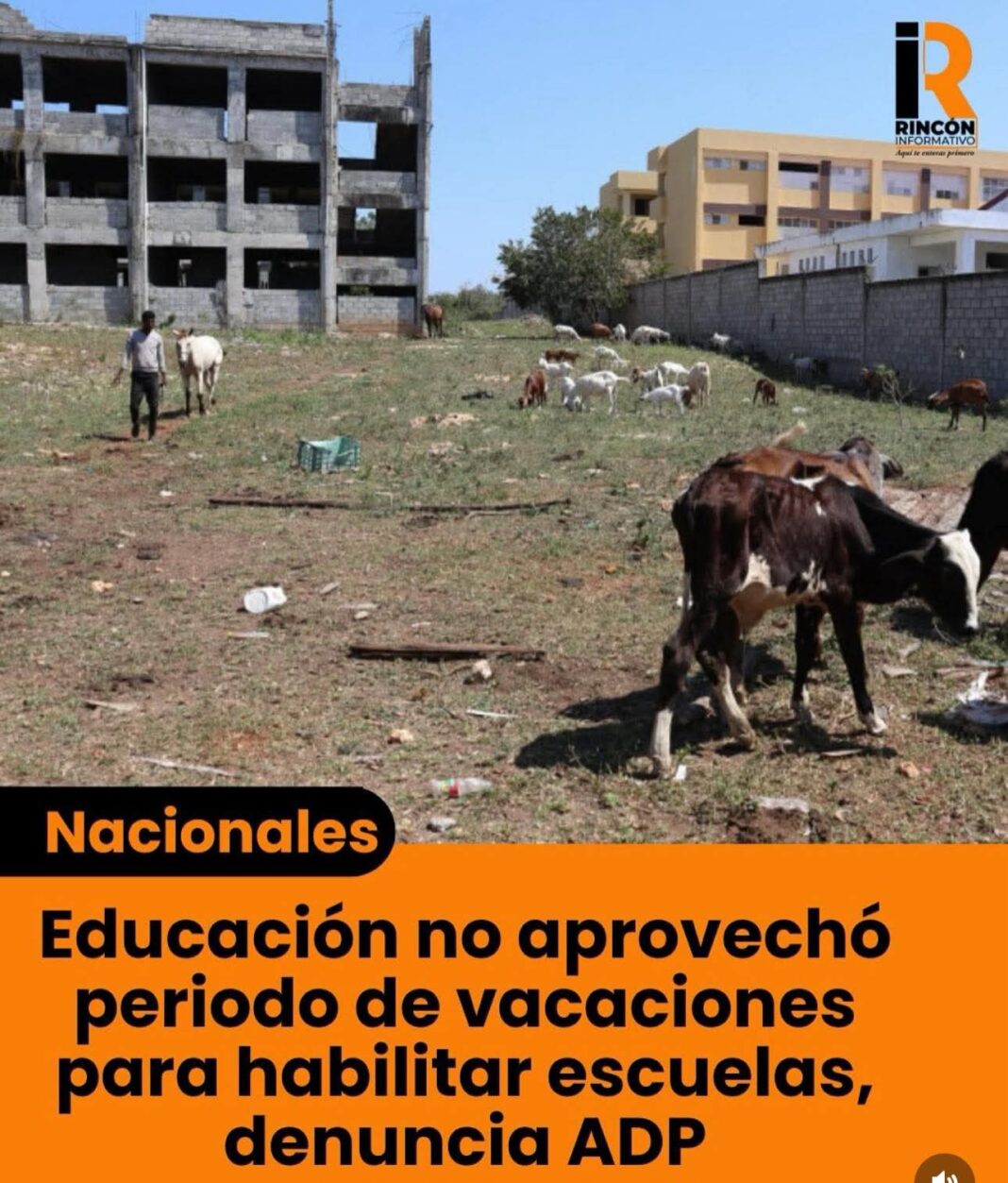 Más de 10 años esperando: escuela sin terminar deja a niños sin cupos en La Ureña, en la capital dominicana, a tres días para inicio de año escolar