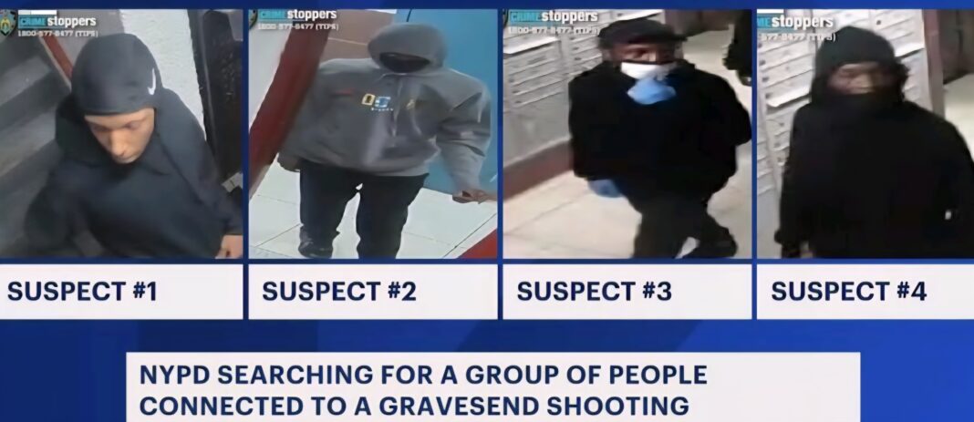 4 personas buscadas en tiroteo en Gravesen, Brooklyn