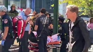 Ocho heridos tras incidente con spray para osos en un metro de Union Square, Manhattan, NYC Ocho heridos tras incidente con spray para osos en un metro de Union Square, Manhattan, NYC