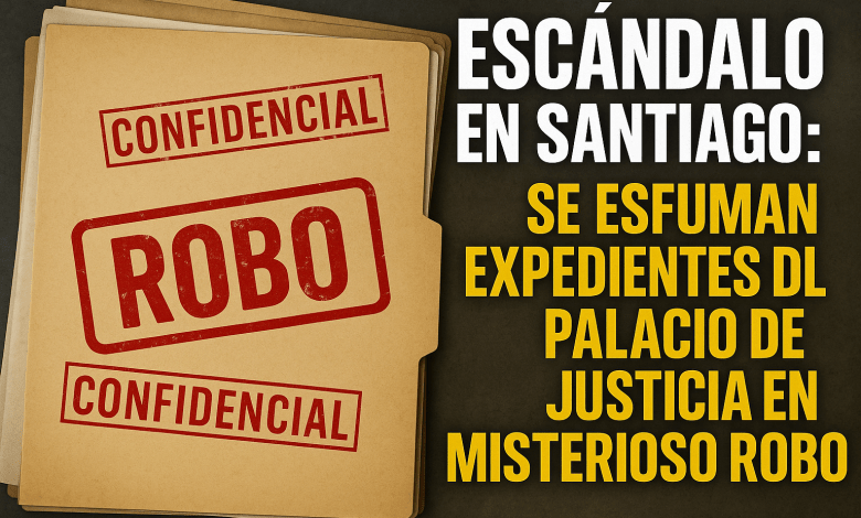 Desconocidos roban expedientes criminales, celulares y otros objetos en el Palacio de Justicia de Santiago, RD