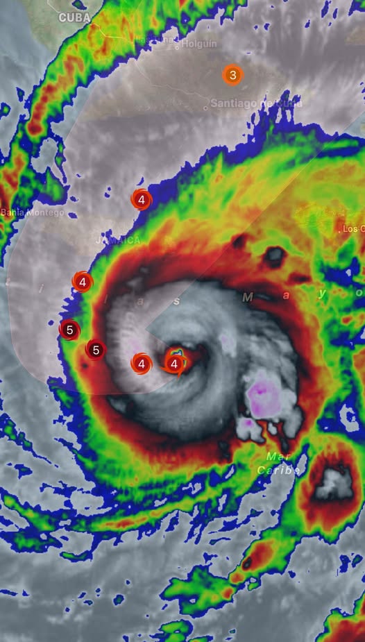 Melissa sube a categoría 4: advierten lluvias intensas y ráfagas de viento en gran parte de la República Dominicana