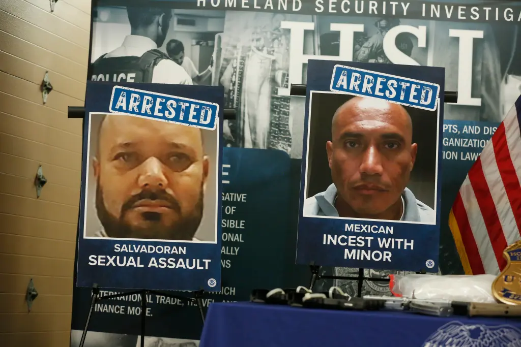 La secretaria de Seguridad Nacional, Kristi Noem.anuncia la «Operación Dirtbag» y la detención de más de 150 depredadores sexuales inmigrantes ilegales en Florida