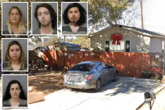 Mujer semidesnuda fue presuntamente torturada y encadenada durante meses en el patio trasero de una casa en Texas por cinco ‘amigos’ a quienes ‘ya no les caía bien’