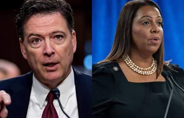 Jueza desestima casos contra James Comey y Letitia James tras encontrar que fiscal fue designada ilegalmente