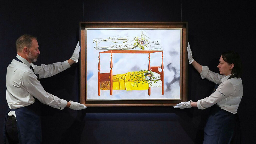 Autorretrato de Frida Kahlo subastado por más de 54 millones de dólares rompe récord para artistas femeninas