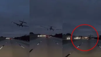 Un avión se estrella contra un carro en una autopista de Florida