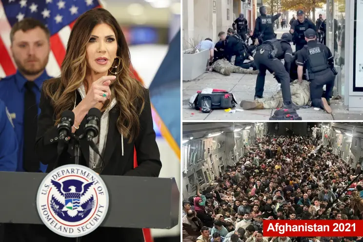 La jefa del DHS, Kristi Noem, quiere una prohibición total de viajes a «todos los malditos países» que, según ella, envían migrantes «asesinos» a Estados Unidos