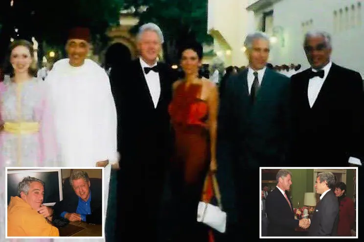 Bill Clinton llevó a Jeffrey Epstein y Ghislaine Maxwell a la boda del rey marroquí, después de que el expresidente pidiera agregar amigos pervertidos.
