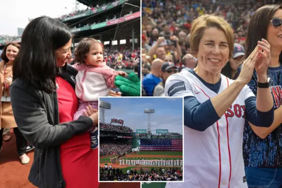 La gobernadora demócrata Maura Healey y la alcaldesa de Boston, Michelle Wu, fueron abucheadas en el partido inaugural de los Red Sox en casa La gobernadora demócrata Maura Healey y la alcaldesa de Boston, Michelle Wu, fueron abucheadas en el partido inaugural de los Red Sox en casa