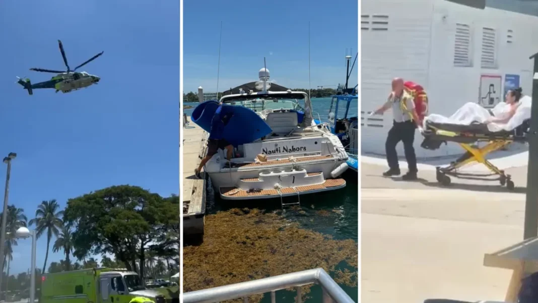Posible explosión de un bote en Miami deja 11 heridos Posible explosión de un bote en Miami deja 11 heridos