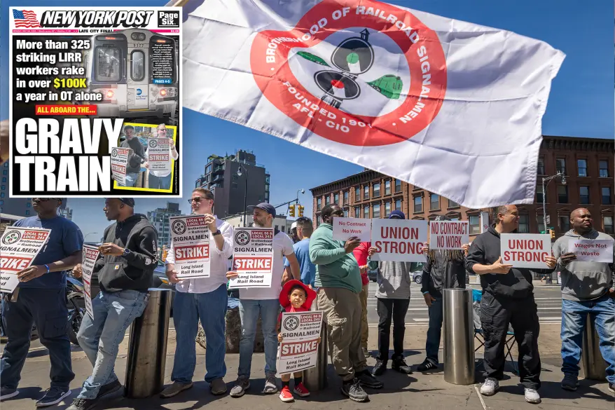 Cientos de trabajadores del LIRR en huelga se enriquecen con ganancias de más de 100.000 dólares por horas extras: «El sistema está muy distorsionado». Cientos de trabajadores del LIRR en huelga se enriquecen con ganancias de más de 100.000 dólares por horas extras: «El sistema está muy distorsionado».