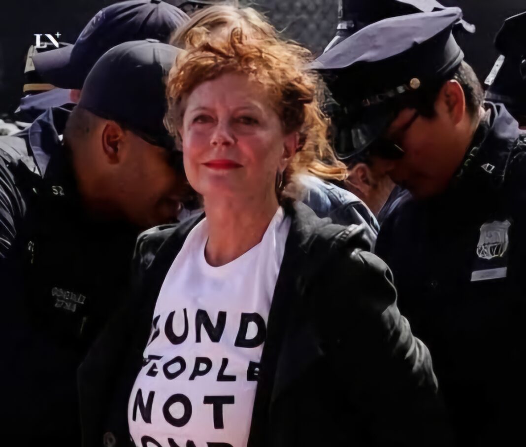 Detienen a una actriz en Nueva York durante protesta contra Netanyahu Detienen a una actriz en Nueva York durante protesta contra Netanyahu